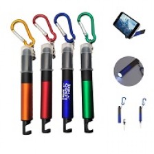 4-In-1 LED Stylus Pen with Carabiner 